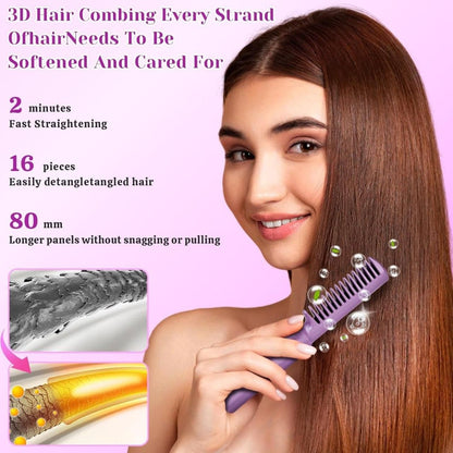 Portable Mini Hair Straightener -Cordless Rechargeable, Adjustable Hair Straightener